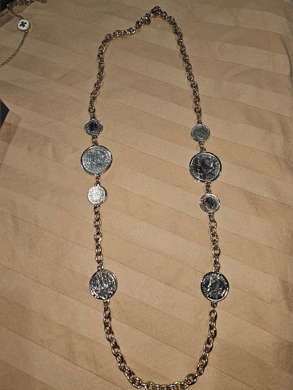 JN BALBOA Long Gold-Tone Coin Pendant Necklace - Women Jewelry